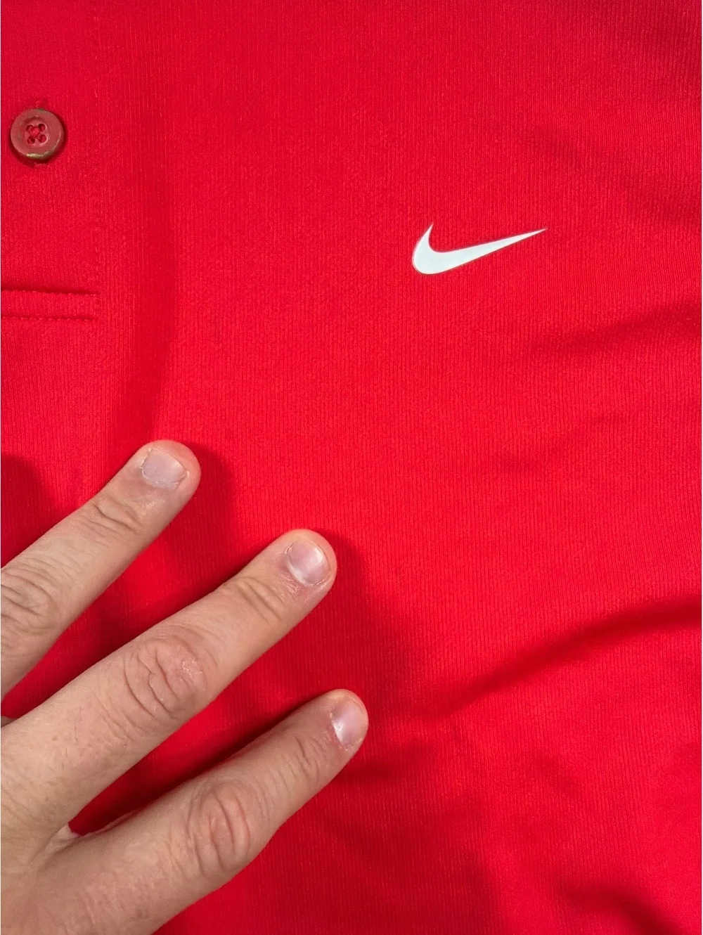 XL - Men - Nike Dri-FIT UV Red Polo Golf